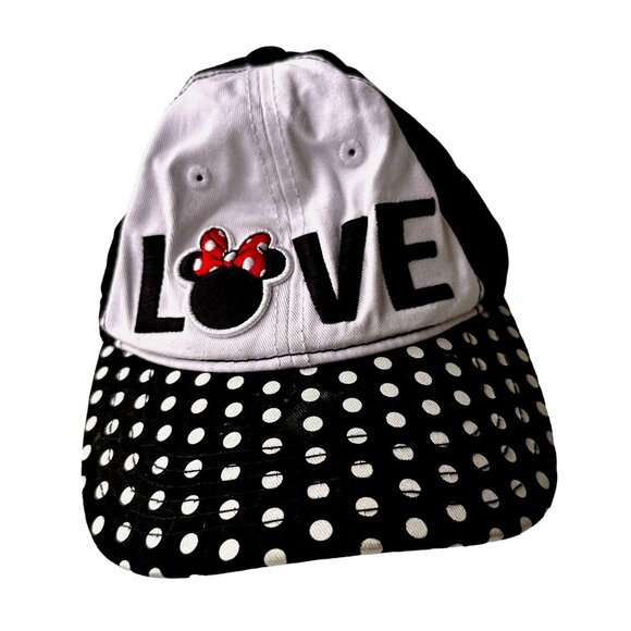 NWOT Disney Minnie Mouse Baseball Cap Hat Adjustable Embroidered Polka D… - Picture 3 of 12